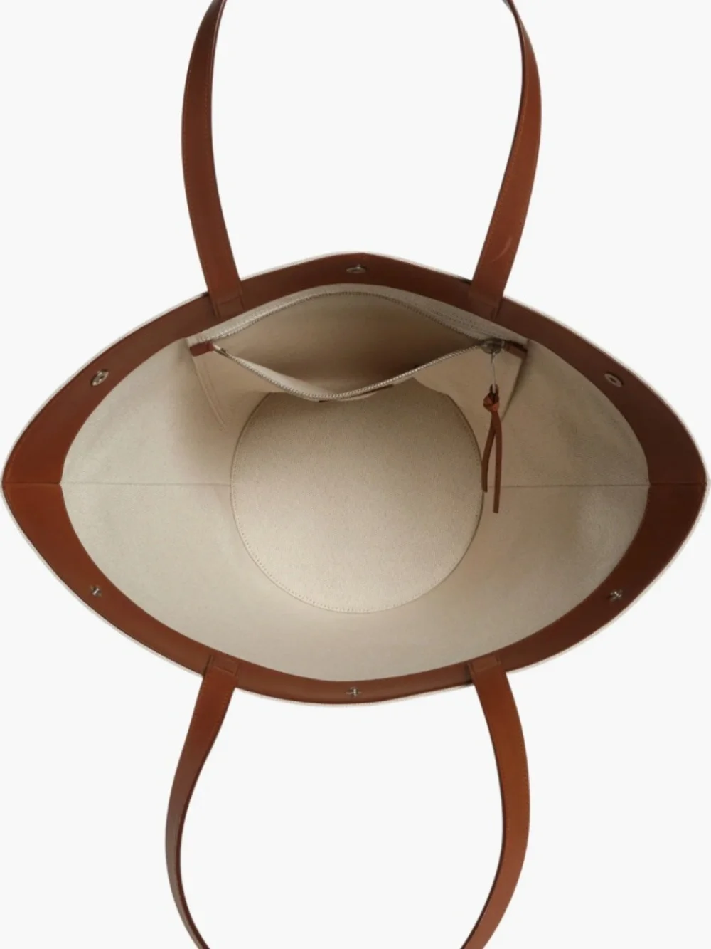 Saint Laurent YSL Rive Gauche Canvas Logo Leather Tote Shoulder Bag - Picture 15 of 15